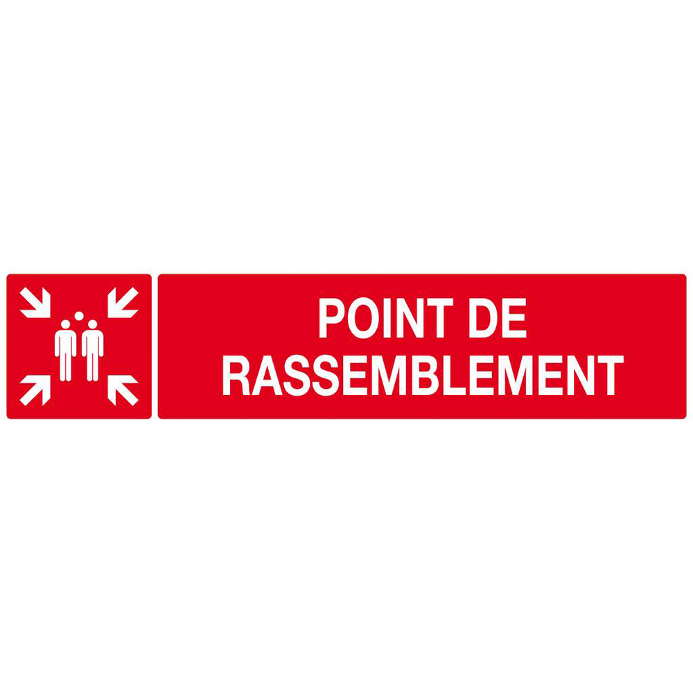 POINT DE RASSEMBLEMENT (INCENDIE) 330x75mm TALIAPLAST - 625111