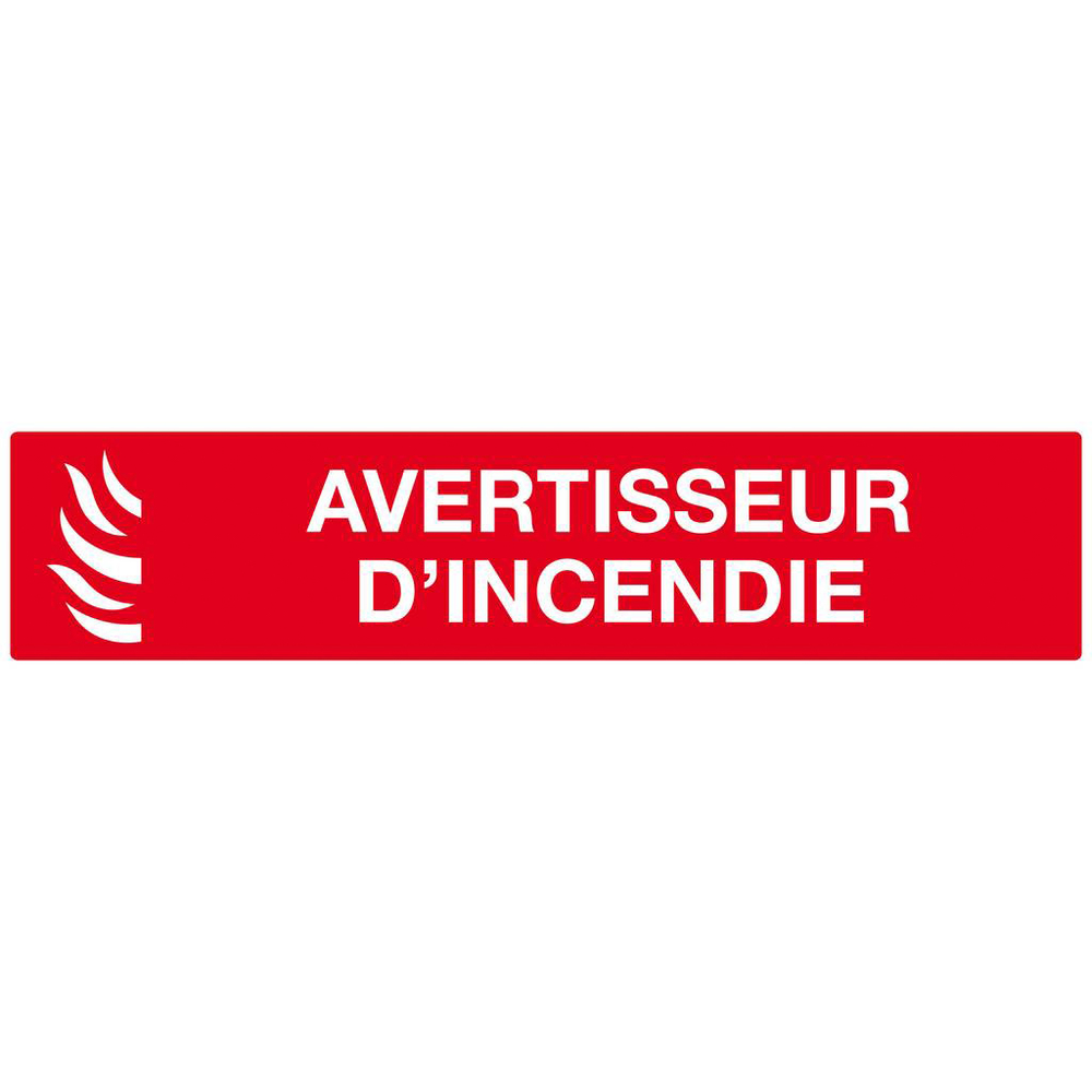 AVERTISSEUR D' INCENDIE 330x75mm TALIAPLAST - 625115