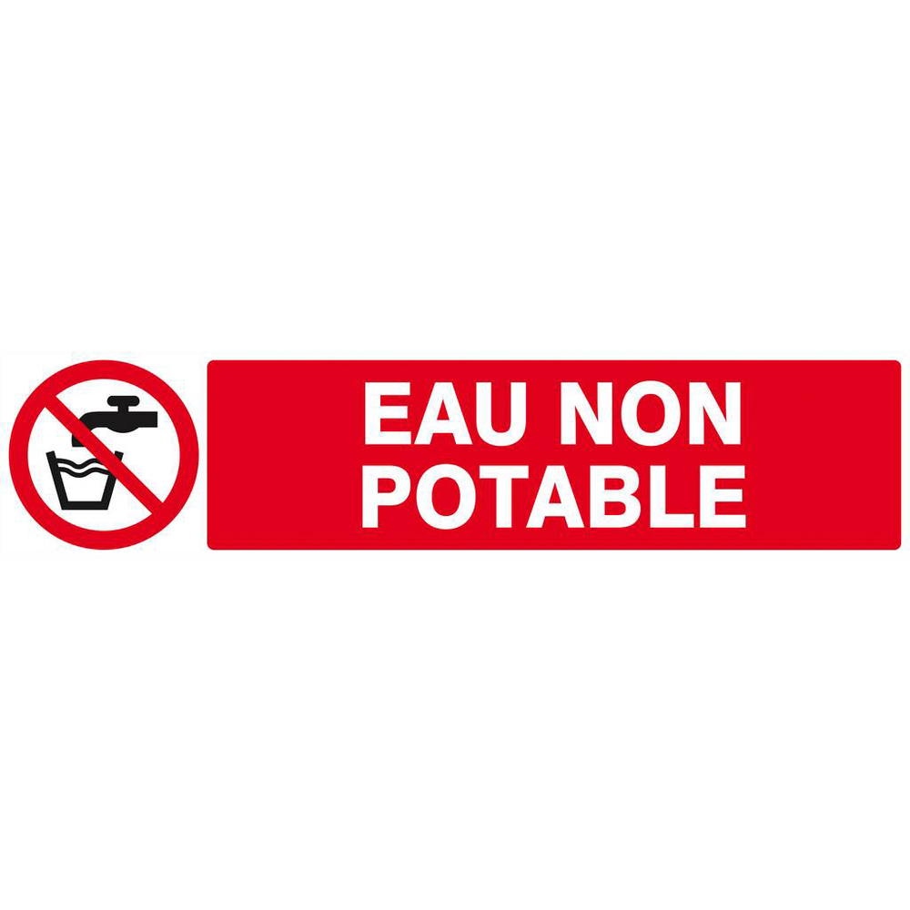 Panneau rigide EAU NON POTABLE 330x75mm TALIAPLAST - 625214