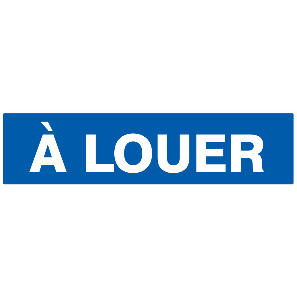 Panneau adhésif A LOUER 200X52MM TALIAPLAST - 720634