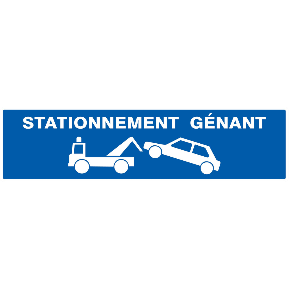 Panneau adhésif STATIONNEMENT GENANT 200X52MM TALIAPLAST - 720642