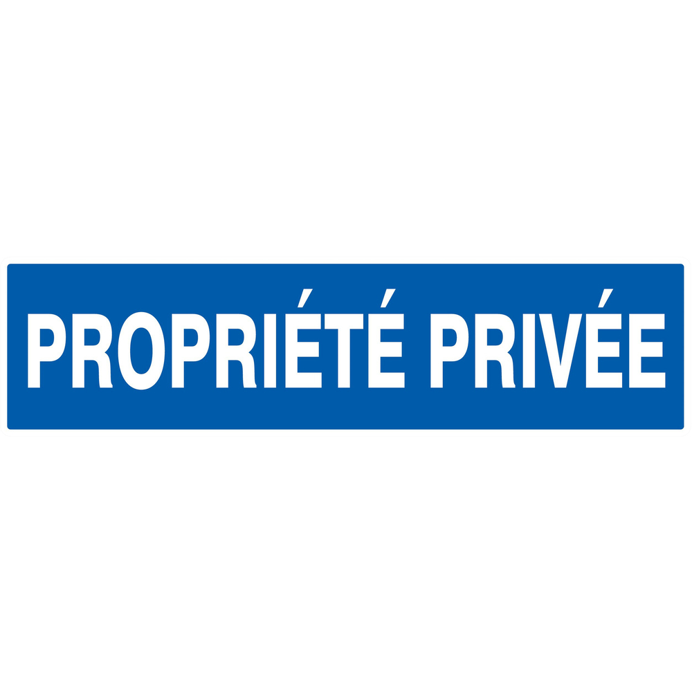 Panneau adhésif PROPRIETE PRIVEE 200X52MM TALIAPLAST - 720643