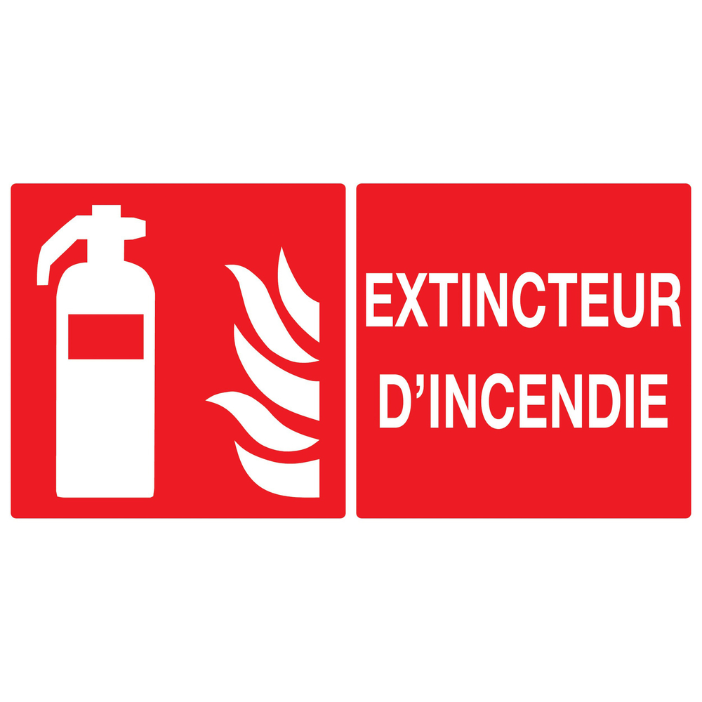 PANNEAU EXTINCTEUR D'INCENDIE 330X200MM TALIAPLAST - 721101
