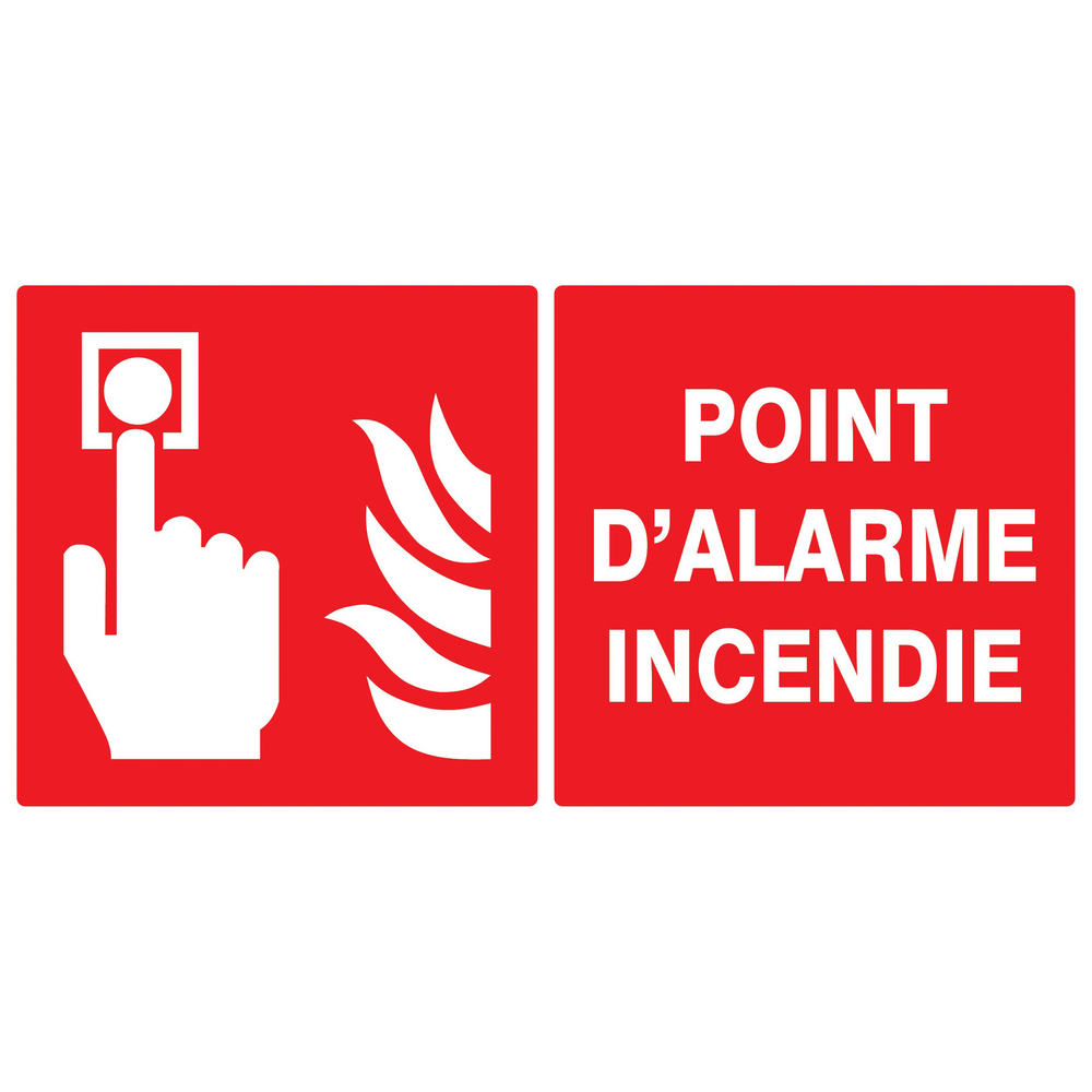 PANNEAU POINT D'ALARME INCENDIE 330X200MM TALIAPLAST - 721103