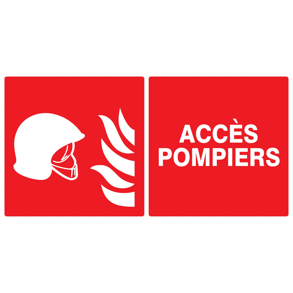 PANNEAU ACCES POMPIERS 330X200MM TALIAPLAST - 721105