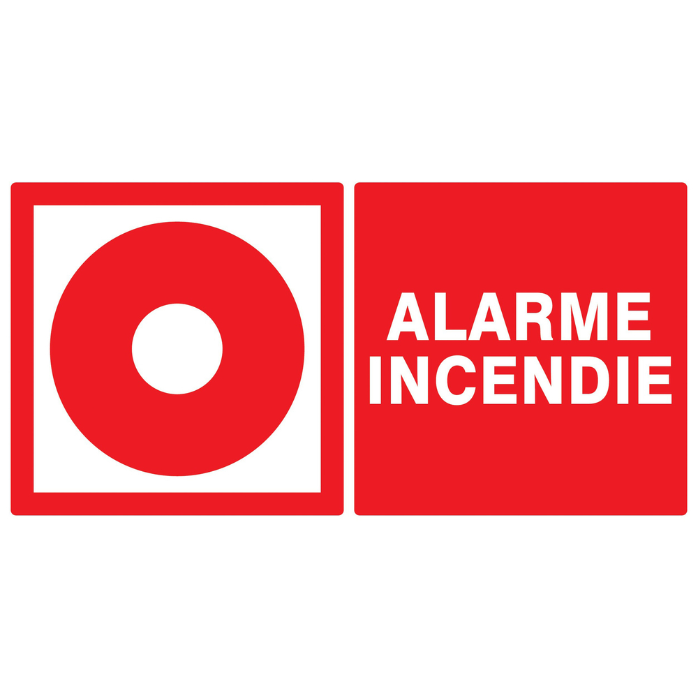 PANNEAU ALARME INCENDIE 330X200MM TALIAPLAST - 721106