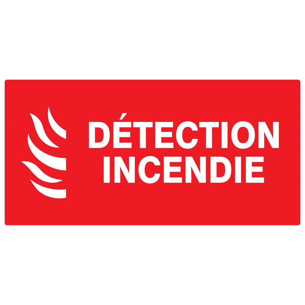 PANNEAU DETECTION INCENDIE 330X200MM TALIAPLAST - 721114
