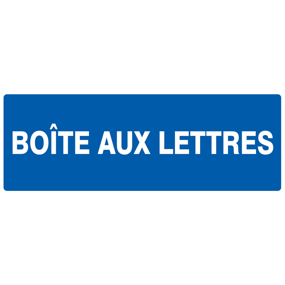 Panneau adhésif BOITE AUX LETTRES 330X120MM TALIAPLAST - 726609