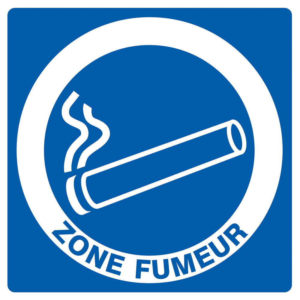 Panneau adhésif ZONE FUMEUR 200X200MM TALIAPLAST - 728605