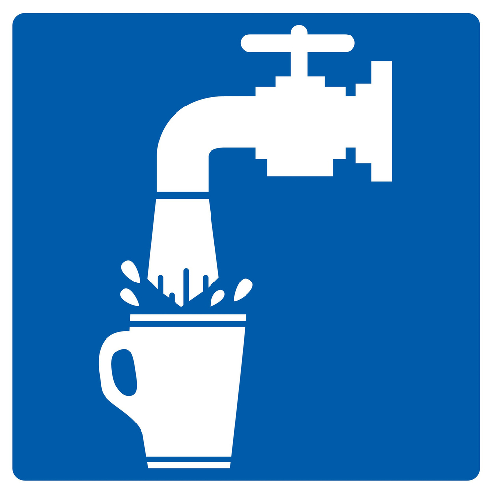 Panneau adhésif EAU POTABLE 200X200MM TALIAPLAST - 728617