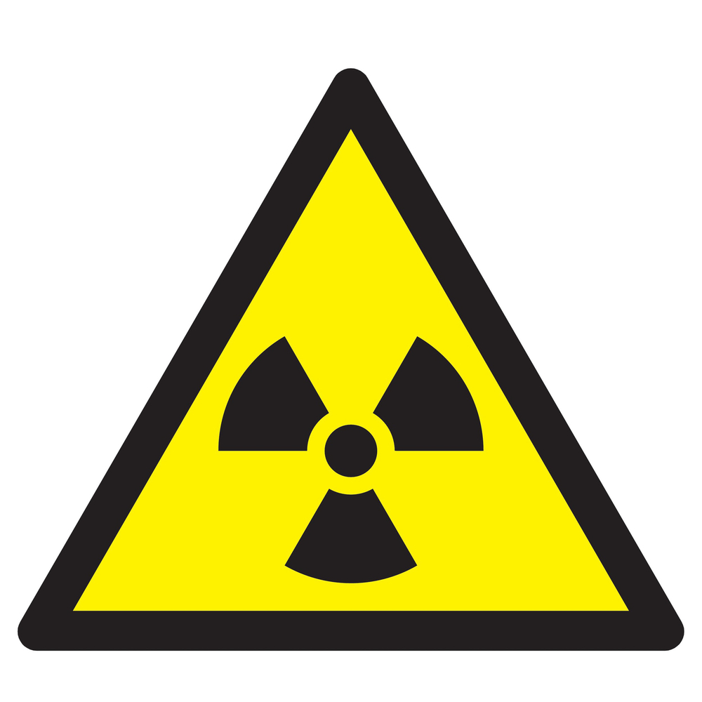 Panneau adhésif DANGER MAT. RADIOACTIVES//RAD° IONISANTES 300X300X300mm TALIAPLAST - 729310