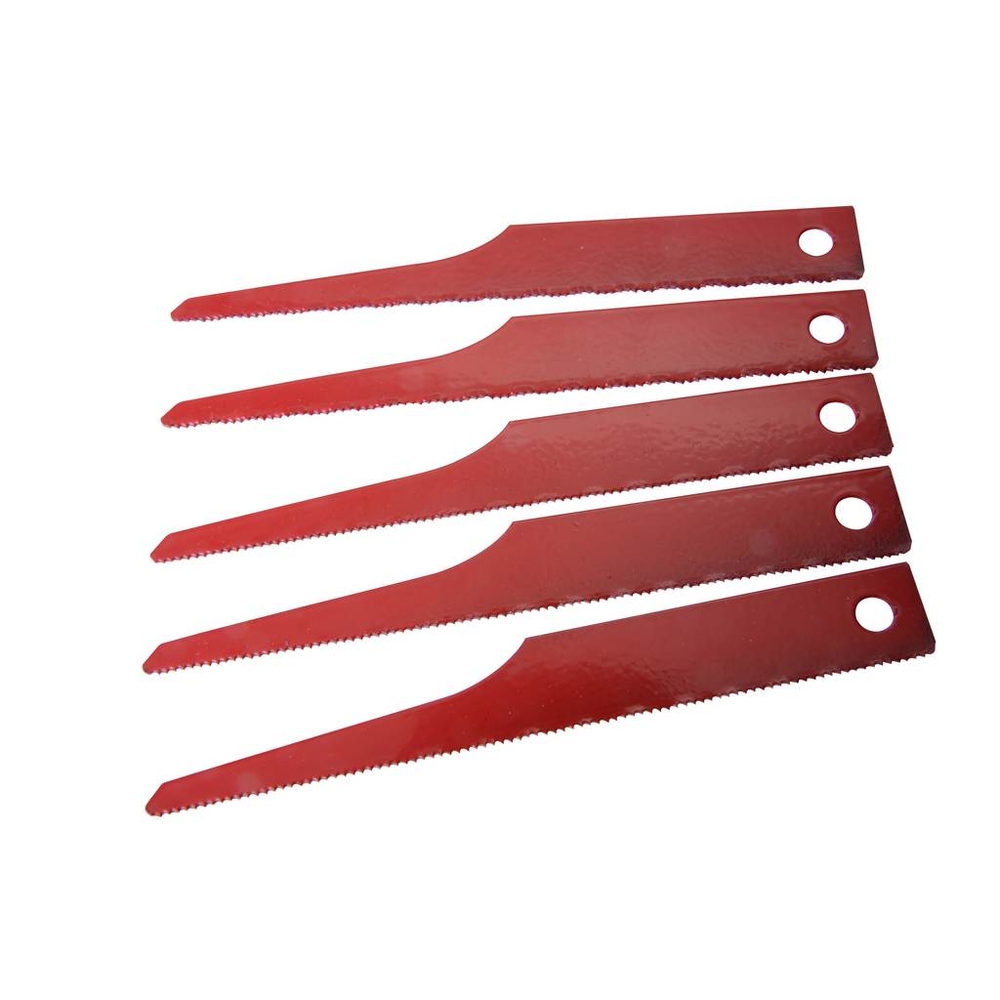 Jeu de 5 lames de scie 10 dents/cm (aciers courants) SAM OUTILLAGE - 19803