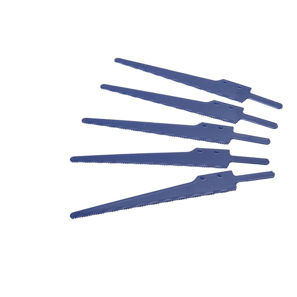 Jeu de 5 lames de scie 10 dents/cm (aciers courants) SAM OUTILLAGE - 19810