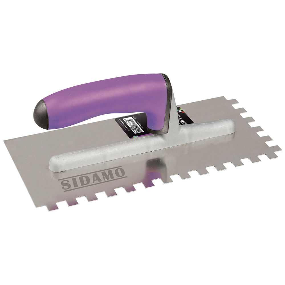 Platoir à colle en U 12 x 12 mm pour application uniforme de colles et enduits SIDAMO - 11255016