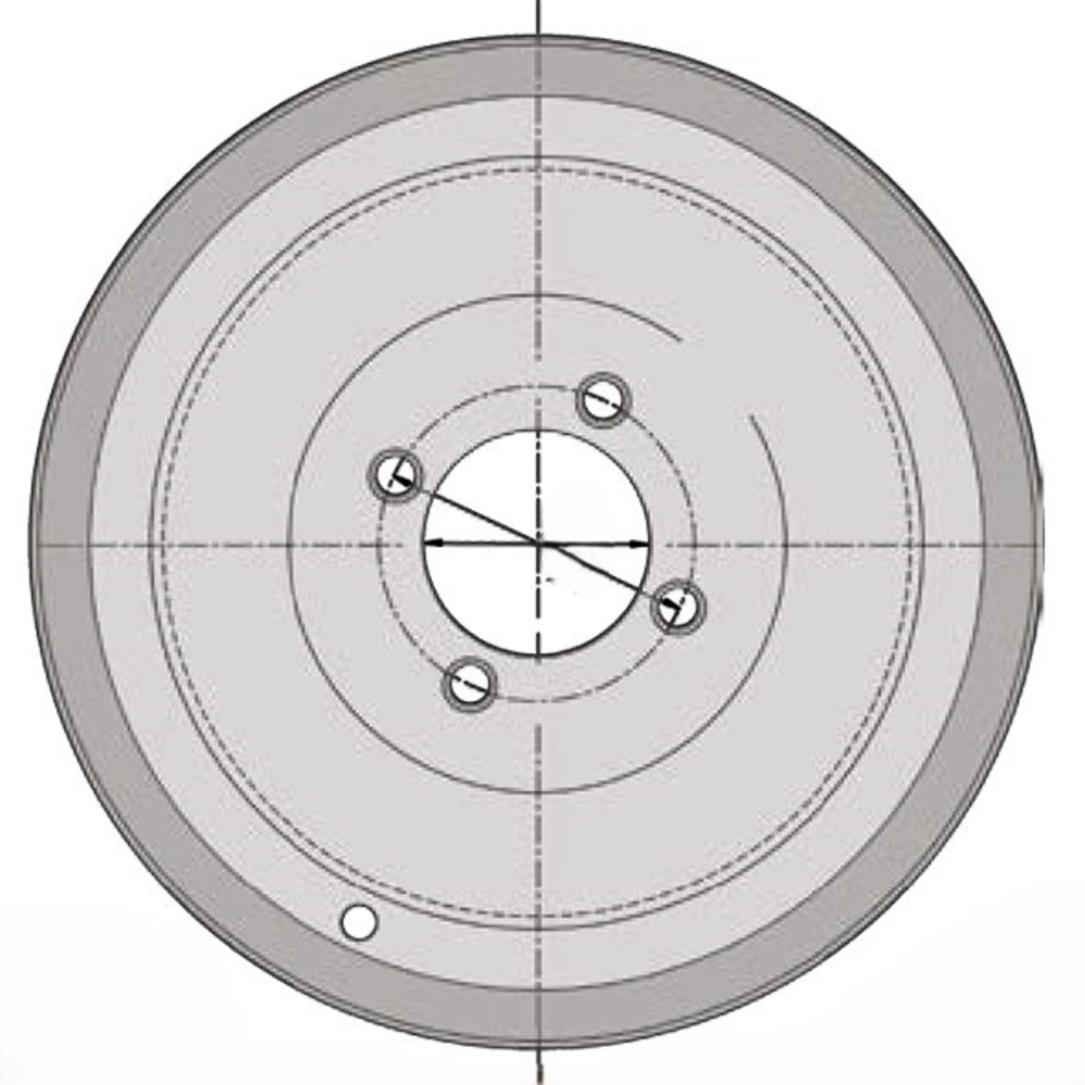 Jante basse creuse 7.00x12 4/0 85x130 40 km/h div - R000040