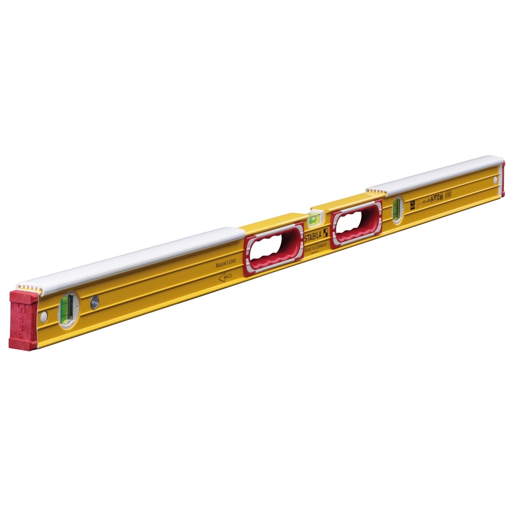 Niveau à bulle STABILA type 196-2 K, 122 cm, avec protection contre les coups intégrée - 16406