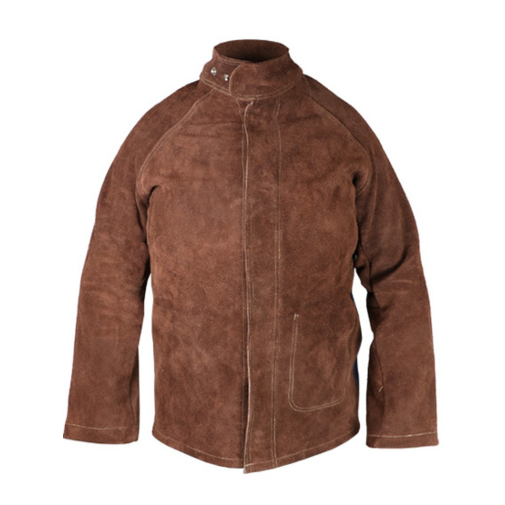 Veste de soudeur en croûte supérieure de bovin Cousue fil aramide Dos Proban® - SINGER - VEPSOUD