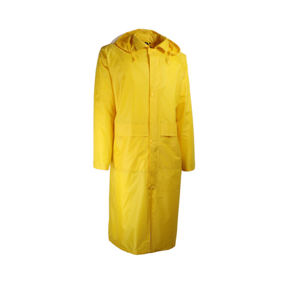 Manteau de pluie en PVC souple jaune avec capuche - SINGER - VPLMANJ