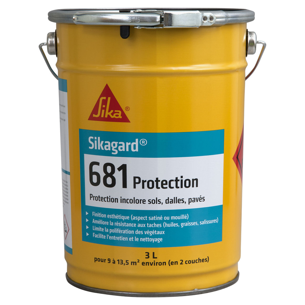 SEAU DE 3L DE PROTECTION DES SOLS SIKAGARD-681 - LOT DE 4 - SIKA - 1450