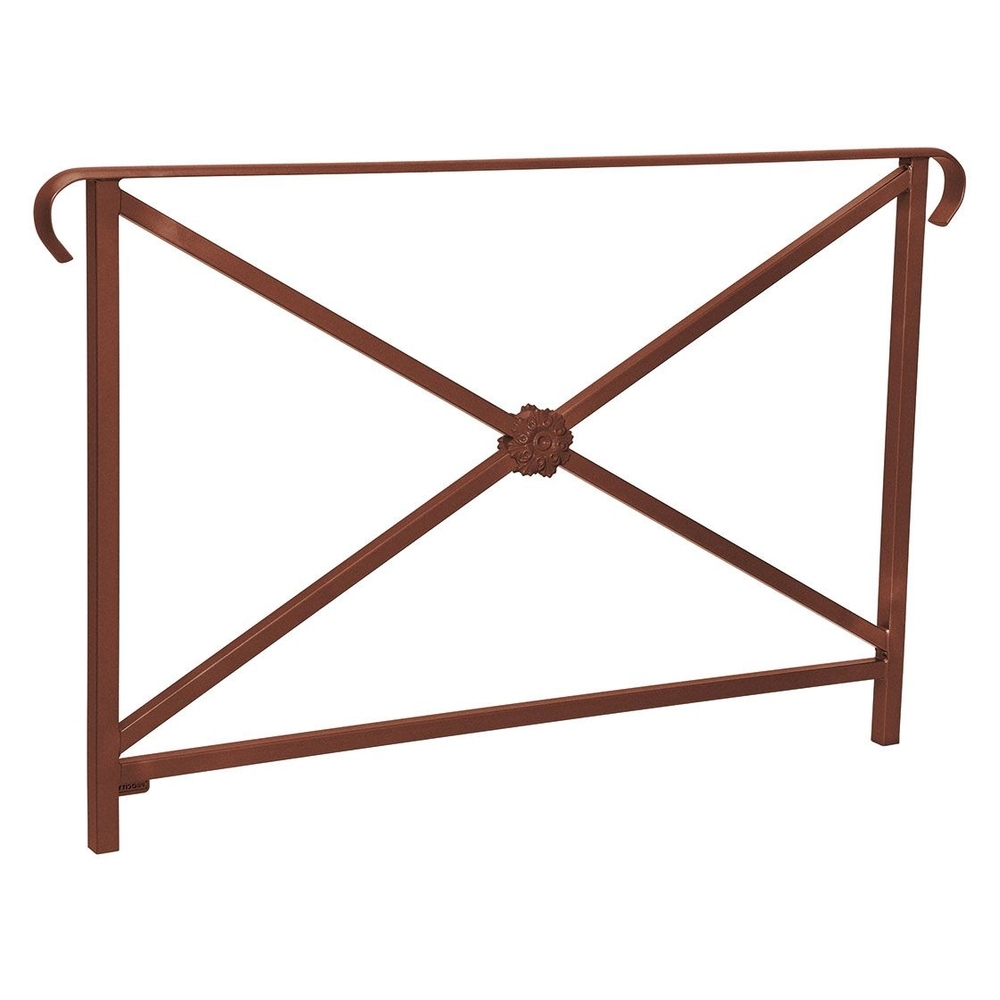 Barrière main courante Héritage Aspect Corten - 1500mm - Rosace - Double crosse - PROCITY - 206153.S025