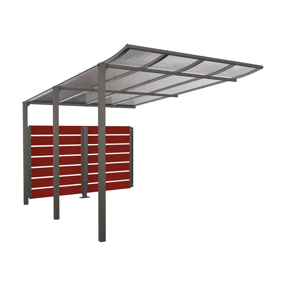 Abri vélos Modulo bardages en stratifié compact Gris PROCITY - 529218.GPRO.ACAJ