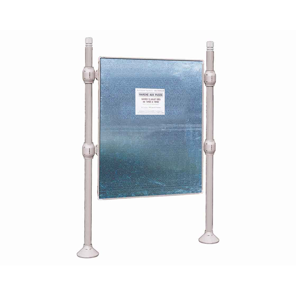 Panneau d'affichage libre City RAL7044 - 1670x1225 - Module initial - Sans bandeau-titre - PROCITY - 591100.7044