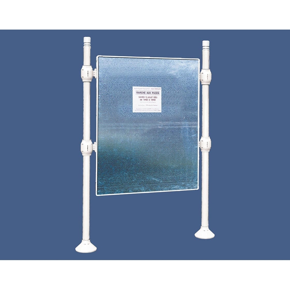 Panneau d'affichage libre City RAL9010 - 1670x1225 - Module initial - Sans bandeau-titre - PROCITY - 591100.9010