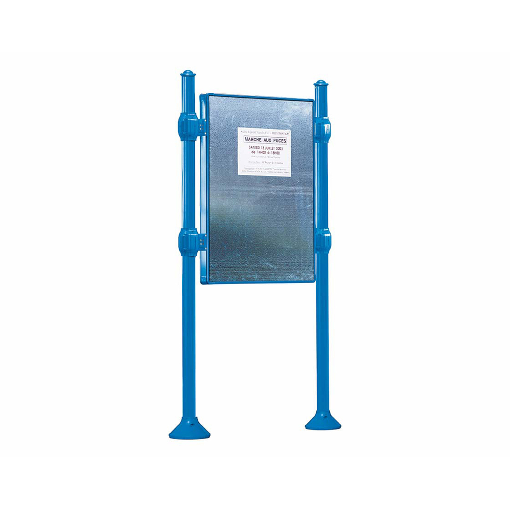 Panneau d'affichage libre Agora RAL5010 - 1670x1225 - Module initial - Sans bandeau-titre - PROCITY - 591101.5010