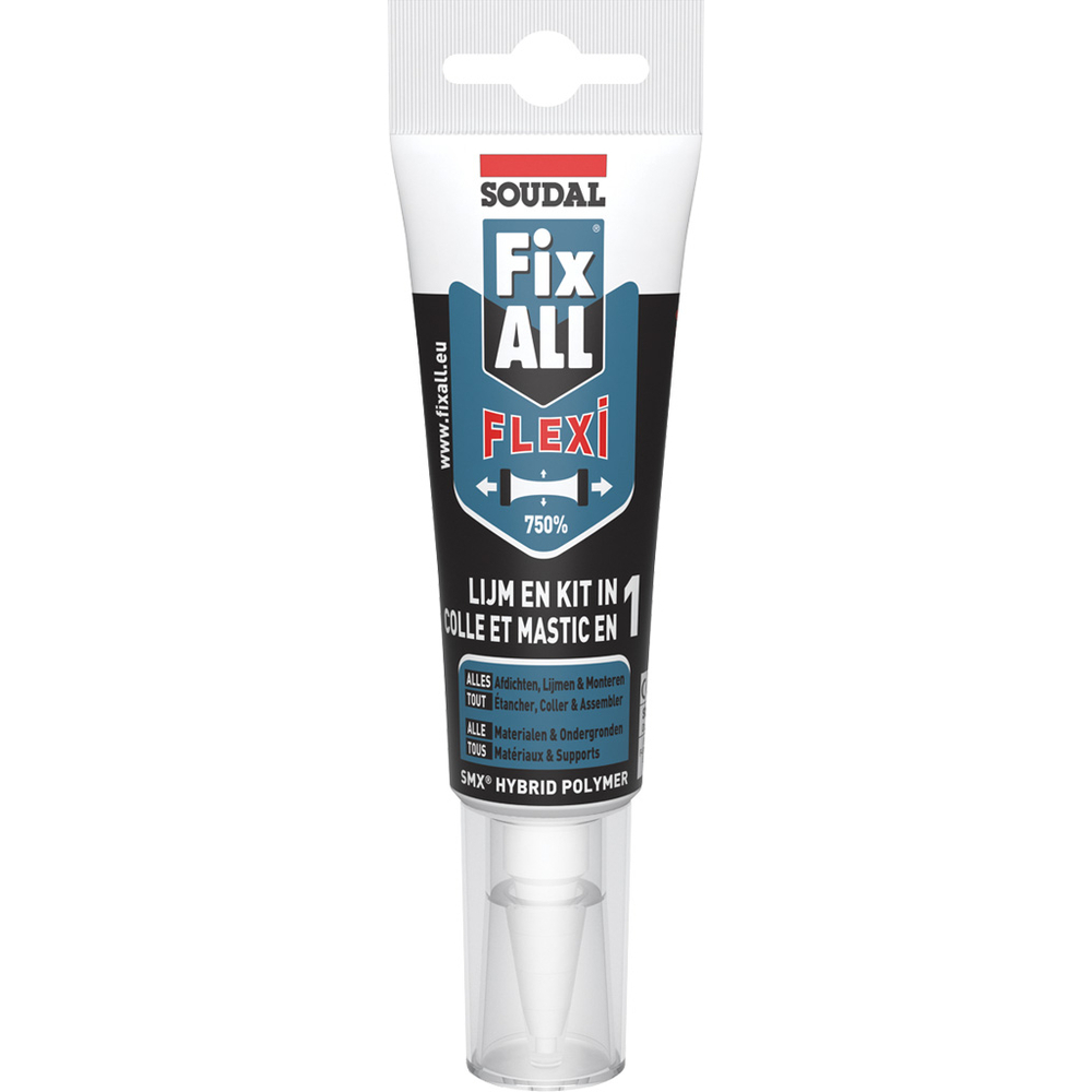 10 tubes en blister 125 ml fix all flexi blanc - SOUDAL - 131095