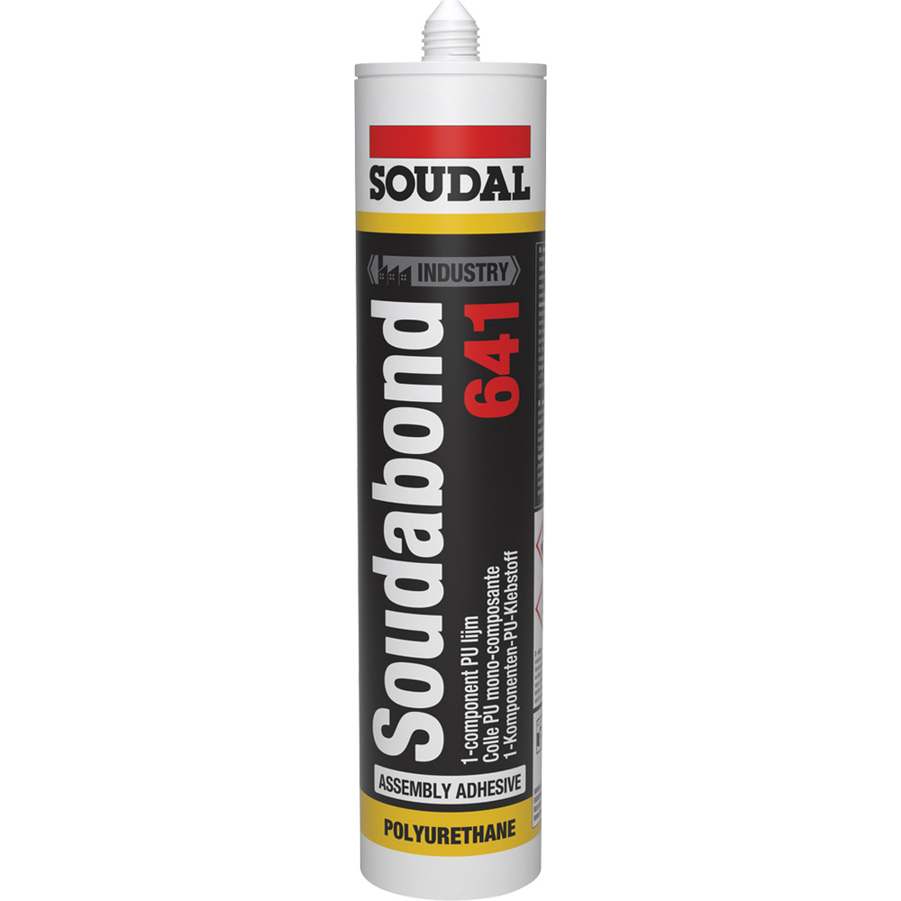 12 cartouches 310 ml SOUDABOND 641 1k PU noir - SOUDAL - 131494