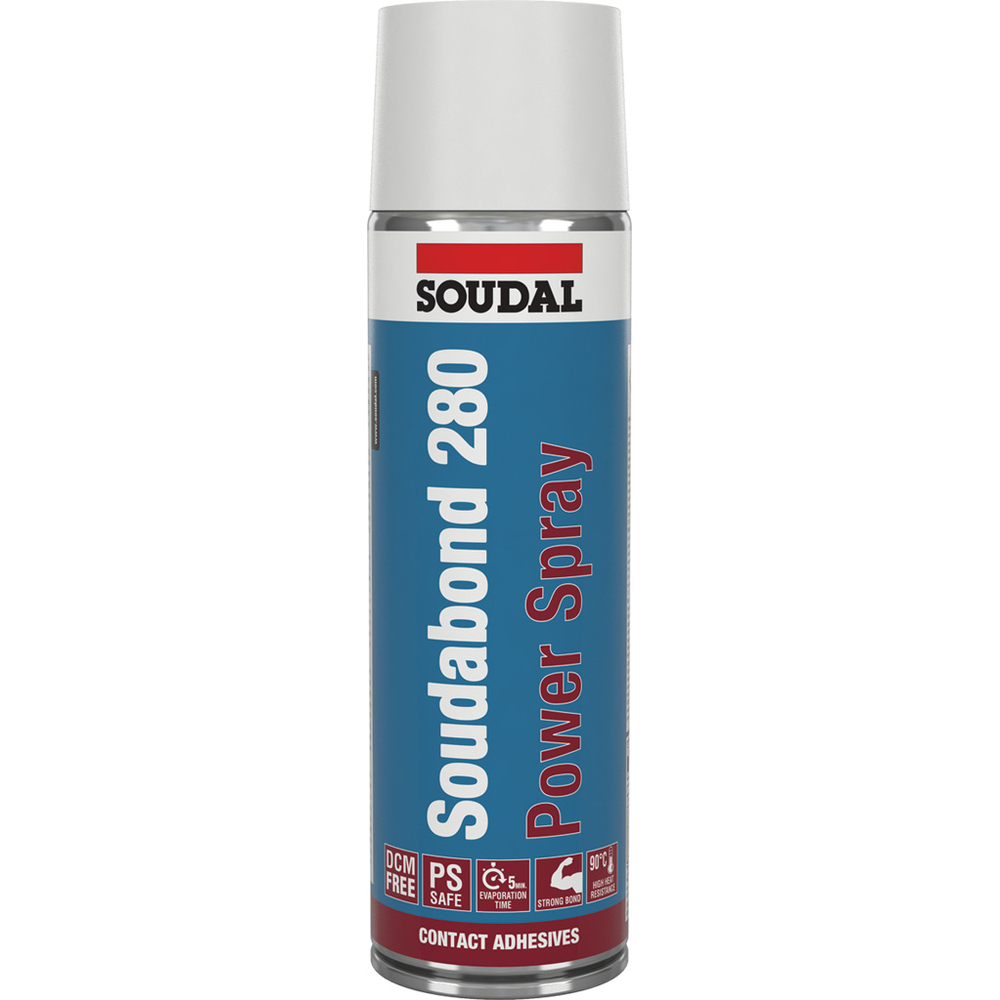 12 aérosols 500ml de SOUDABOND 280 power spray 280 ps - SOUDAL - 146311