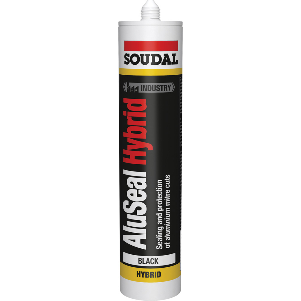 12 cartouches 290 ml aluseal hybrid noir - SOUDAL - 156248