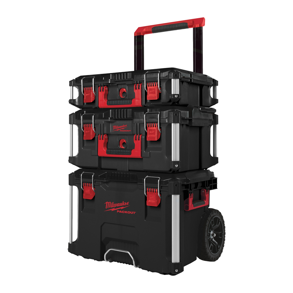 PACKOUT 3 pi&egrave;ces trolley + coffret large + coffret MILWAUKEE - 4932464244