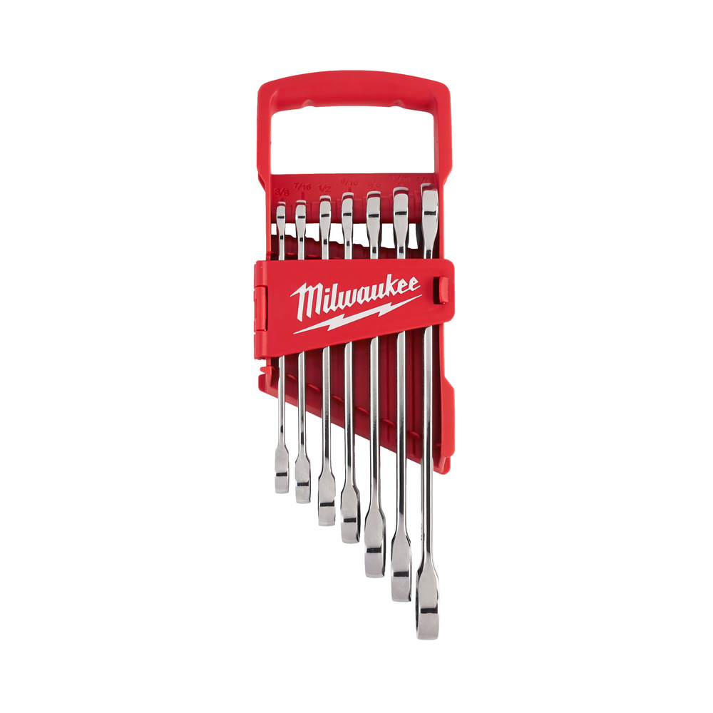 Set MILWAUKEE de 7 clés à cliquet impériales - 4932464995