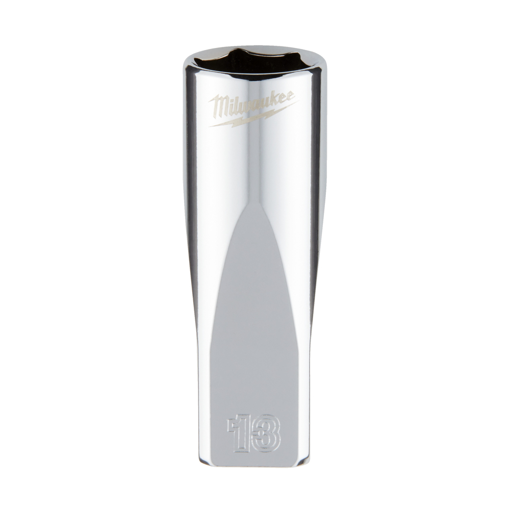 Douille a cliquet 1/4 longue 13 mm MILWAUKEE ACCESSOIRES - 4932478333