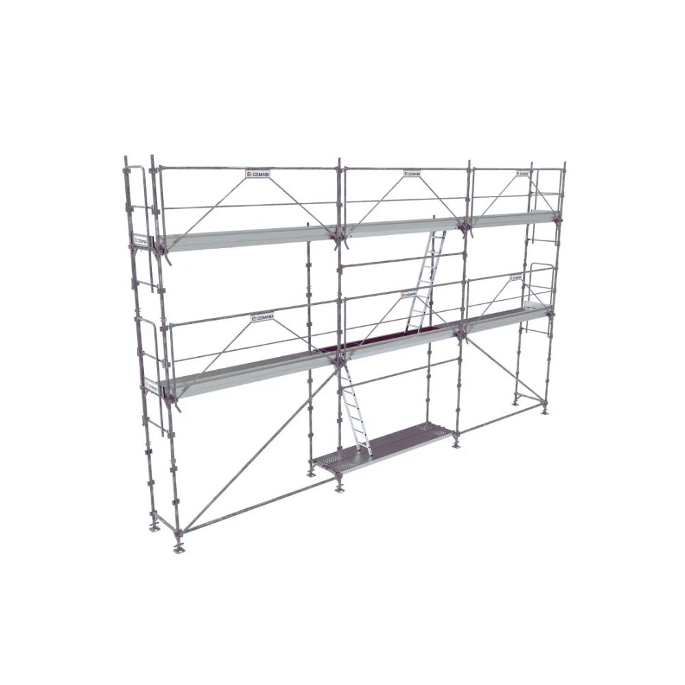 Échafaudage 60m² R200 Progress PRIMO garde-corps Fusio + planchers alu/bois TUBESCA COMABI - 0P000982