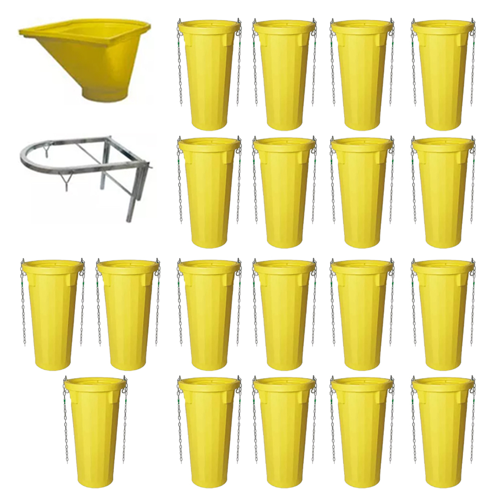 Goulottes &agrave; gravats - kit complet - longueur 20 m&egrave;tres - LOT20GDE 