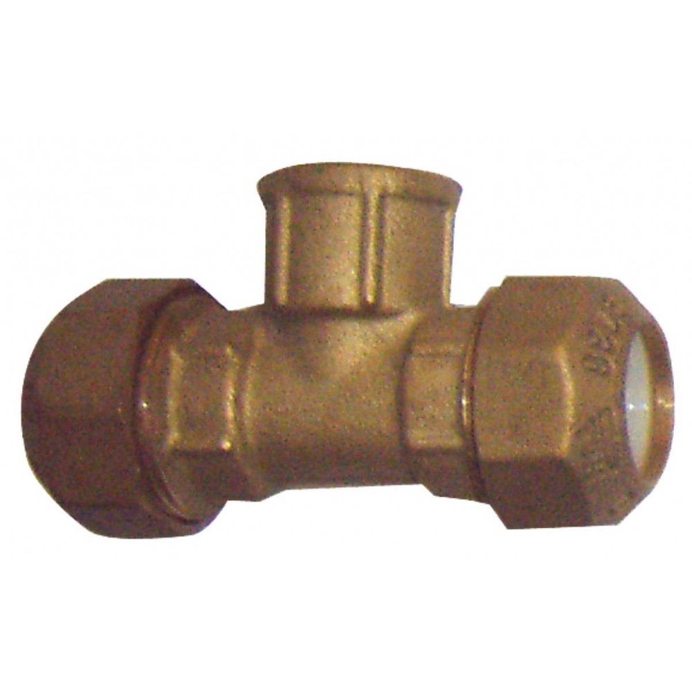 TE 90° COMPRESSION LAITON FEMELLE 25 x 3/4'' x 25 - RENSON - 101556