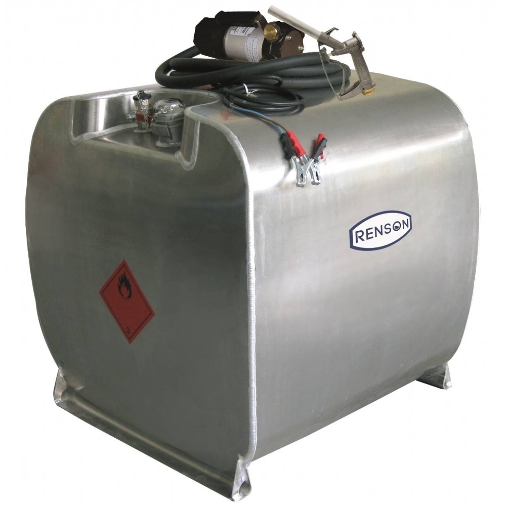 CUVE RAVITAILLEMENT ALU 450L RECTANGLE POMPE 12V 40L/M - RENSON - 142192
