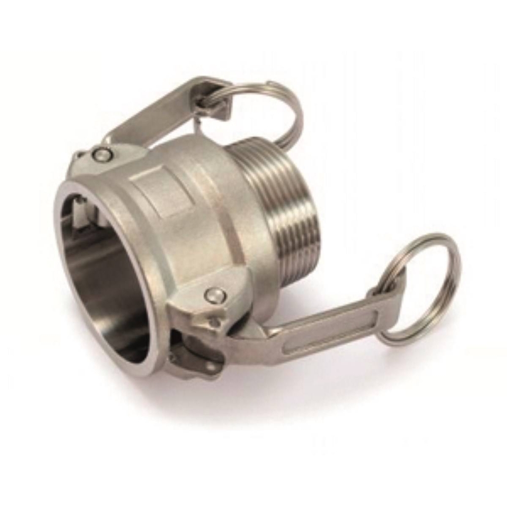 COUPLEUR MALE TYPE B INOX DIAMETRE 50MM RACCORD A CAMES - RENSON - 162057