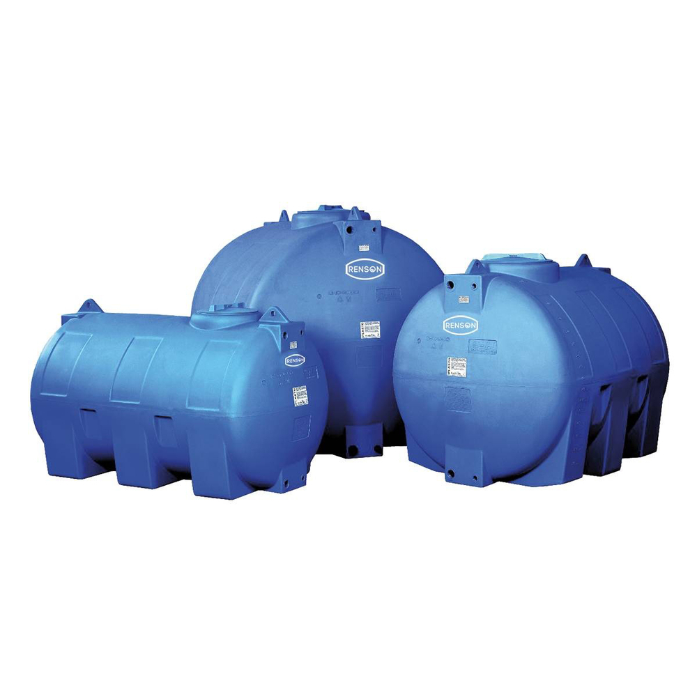 CUVE STOCKAGE HORIZONTALE BLEU EN PE 750L - RENSON - 980324