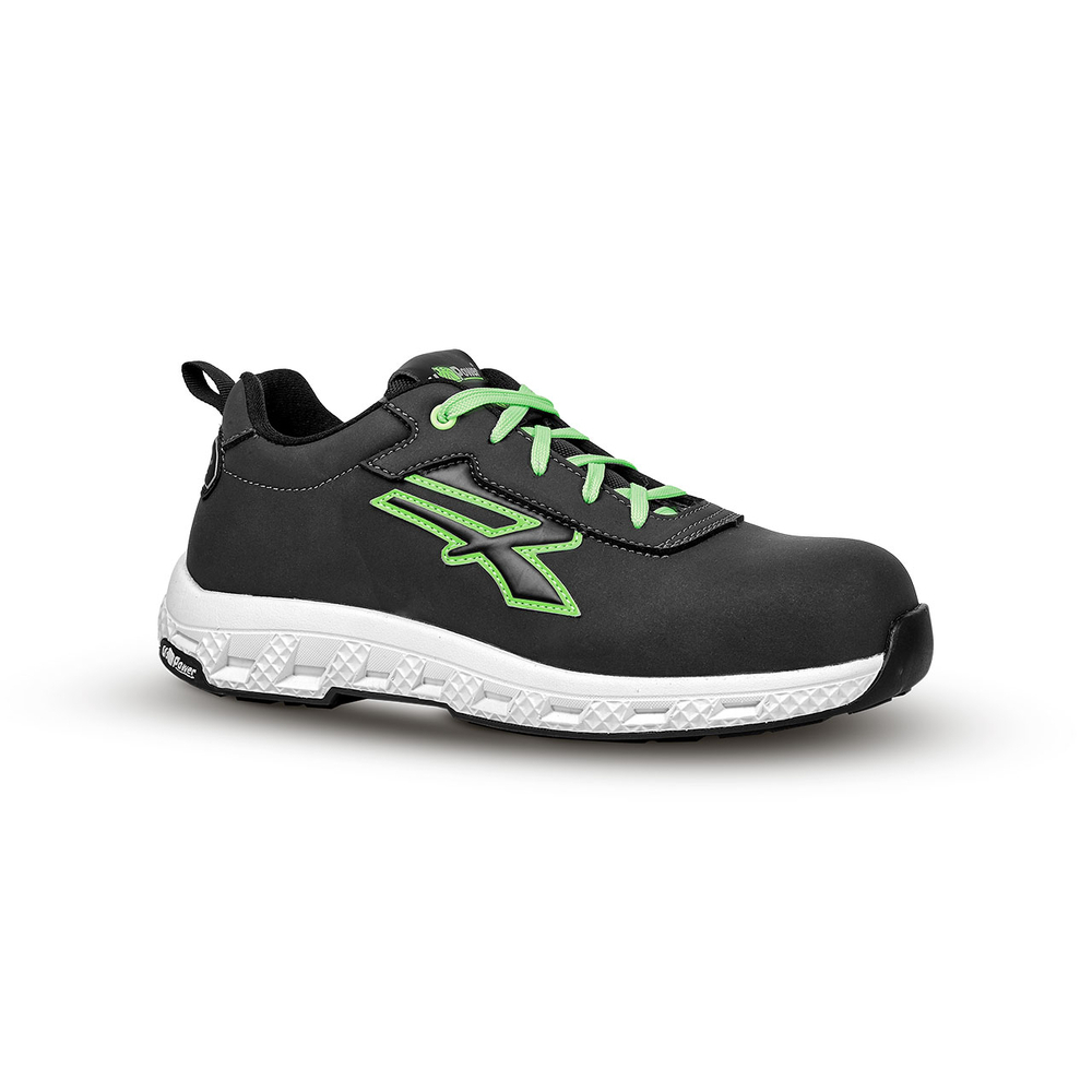 CHAUSSURES BASSES ADAK ESD S3S CI HI HRO FO SR NOIR/VERT - U POWER - RE20114