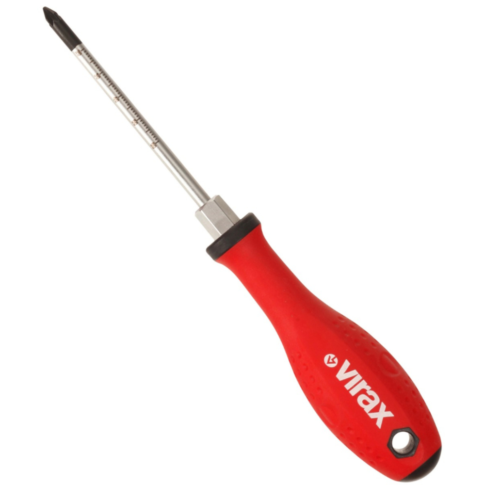 Tournevis magnetique pz2 x 100 lg.209mm VIRAX - 341807